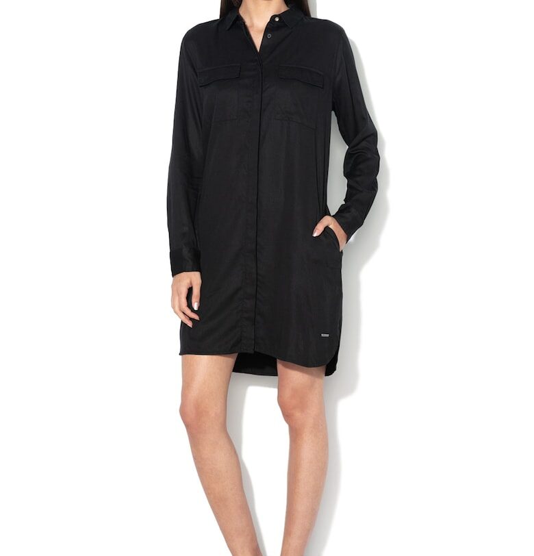 Рокля тип риза с джобове на гърдите Wrangler