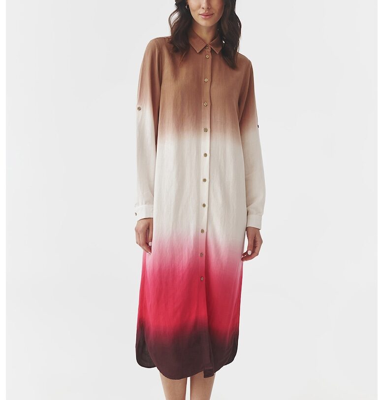 Рокля тип риза с ефект деграде Tatuum