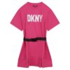 Рокля тип суитшърт с колан DKNY