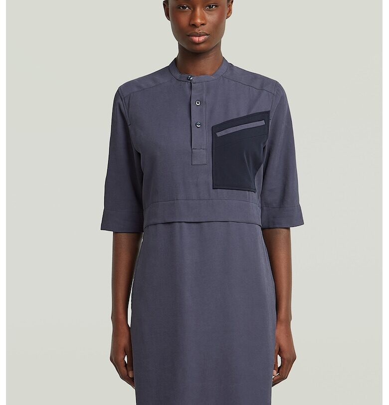 Рокля тип тениска с ниска овална яка G-STAR