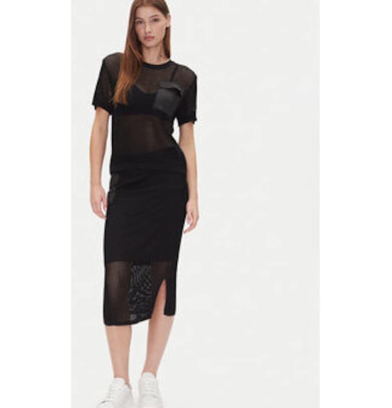 Рокля  черна - 65% вискоза - 35% найлон DKNY