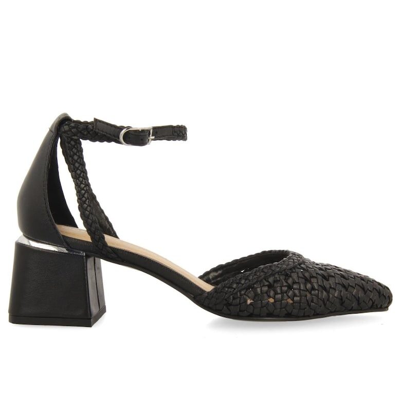 Ръчно плетени кожени обувки с масивен ток Gioseppo