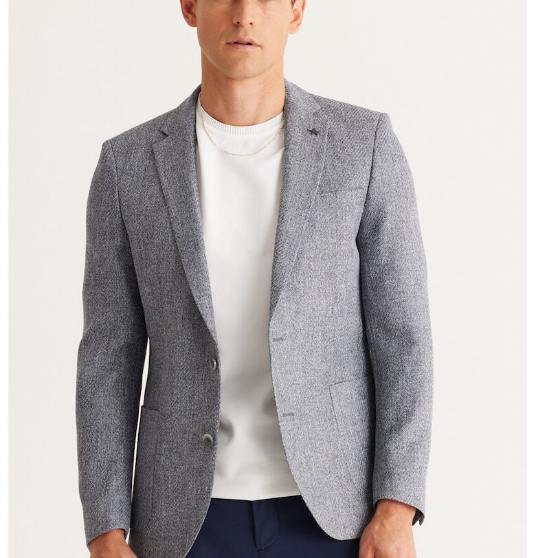 Сако с джобове - Светлосив меланж ACCo