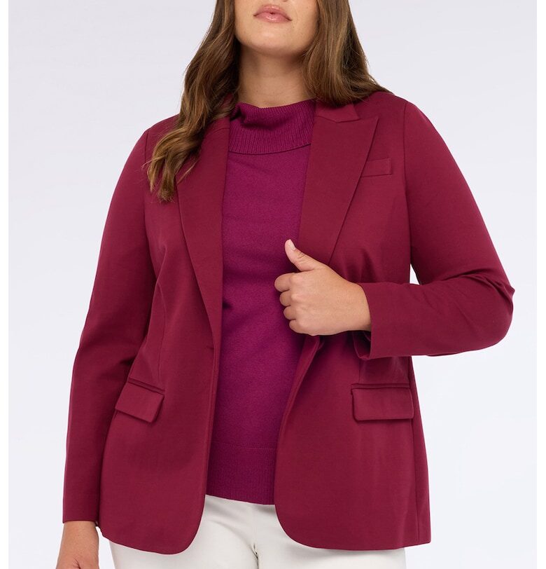 Сако с джобове с капаче - Бледочервен Fiorella Rubino