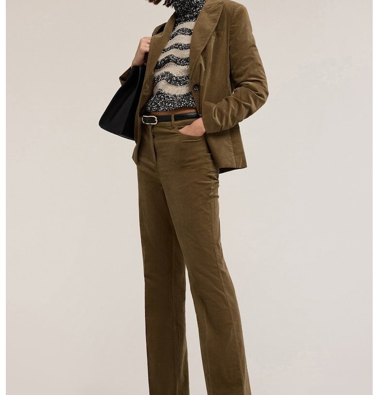 Сако с джобове с капаче - Тъмно каки Motivi