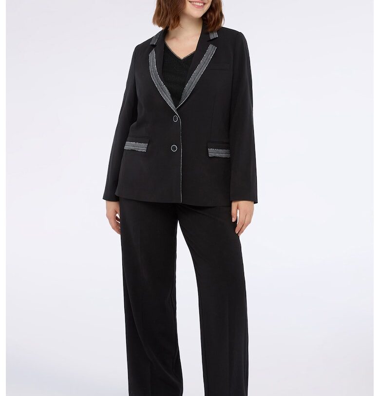 Сако с контрасти - Черен Fiorella Rubino