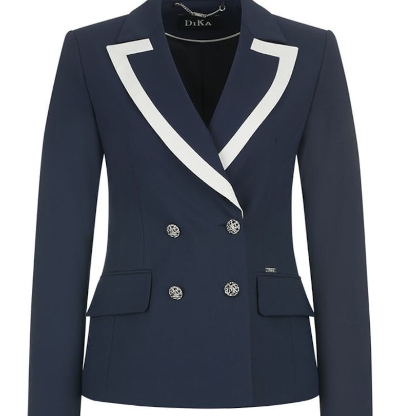 Сако с контрастни ревери DiKa
