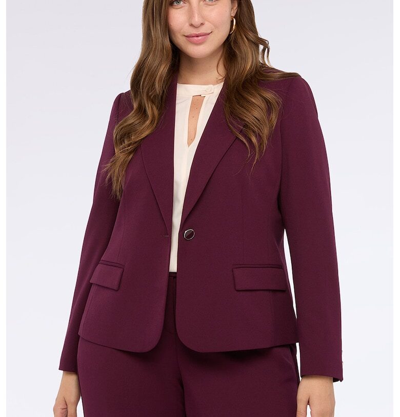 Сако с копчета на маншетите - Тъмновиолетов Fiorella Rubino