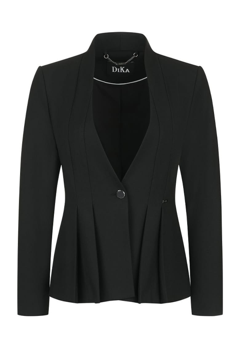 Сако с плисета и V-образно деколте DiKa