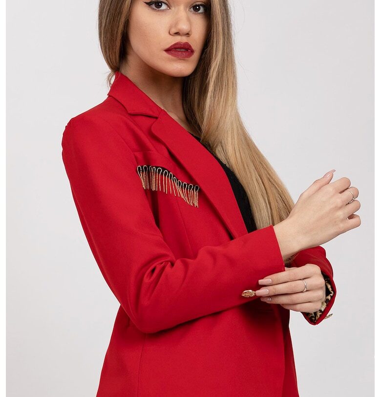 Сако с ресни - Червен CAMISSI