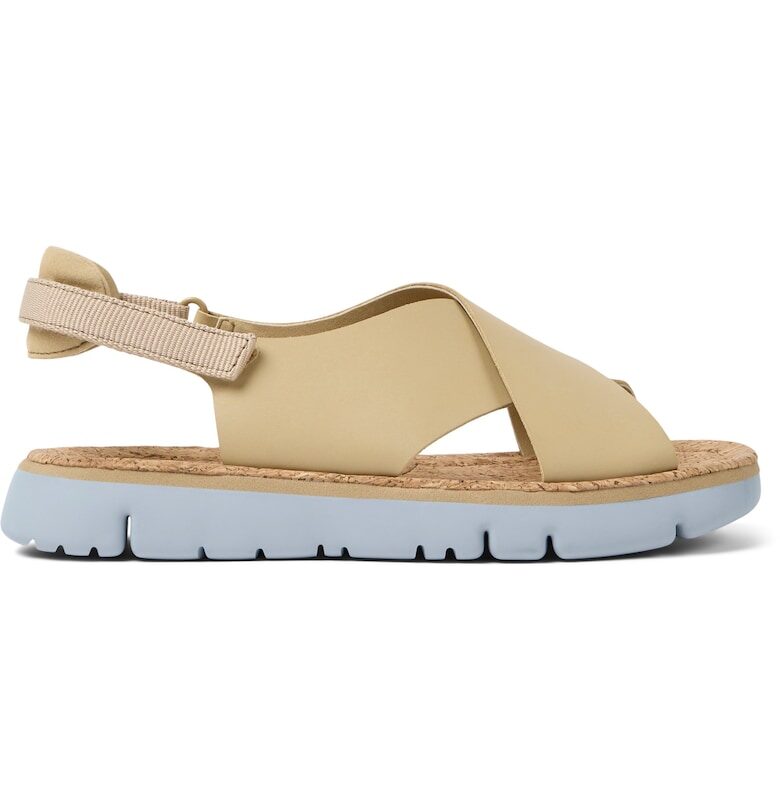 Сандали Oruga от кожа и велур Camper