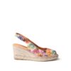 Сандали еспадрили с подметка на клин Carol-DM -  Кожа - Флорален десен - Многоцветни Toni Pons