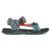 Сандали за момчета -  текстилен материал - зелен/червен - Jack Wolfskin