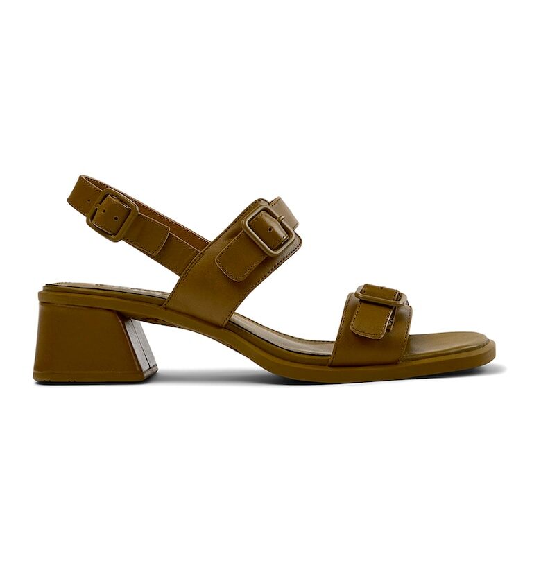 Сандали от кожа с каишки с тока Camper