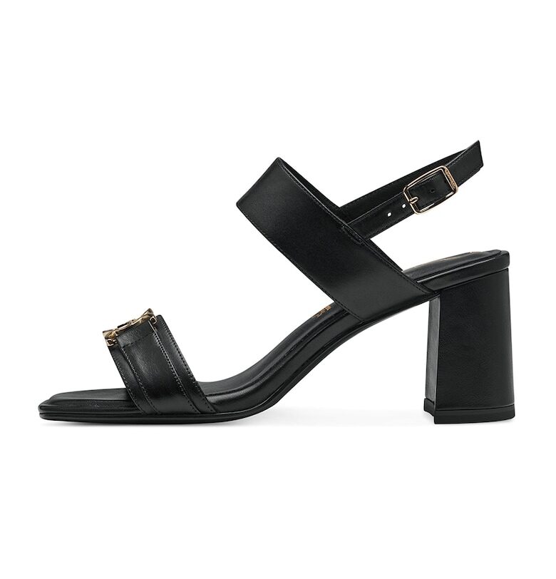 Сандали от кожа с масивен ток Tamaris