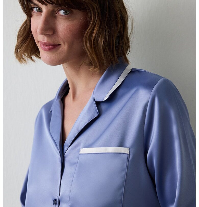 Сатинирана пижама с дълги ръкави - Лавандула Penti