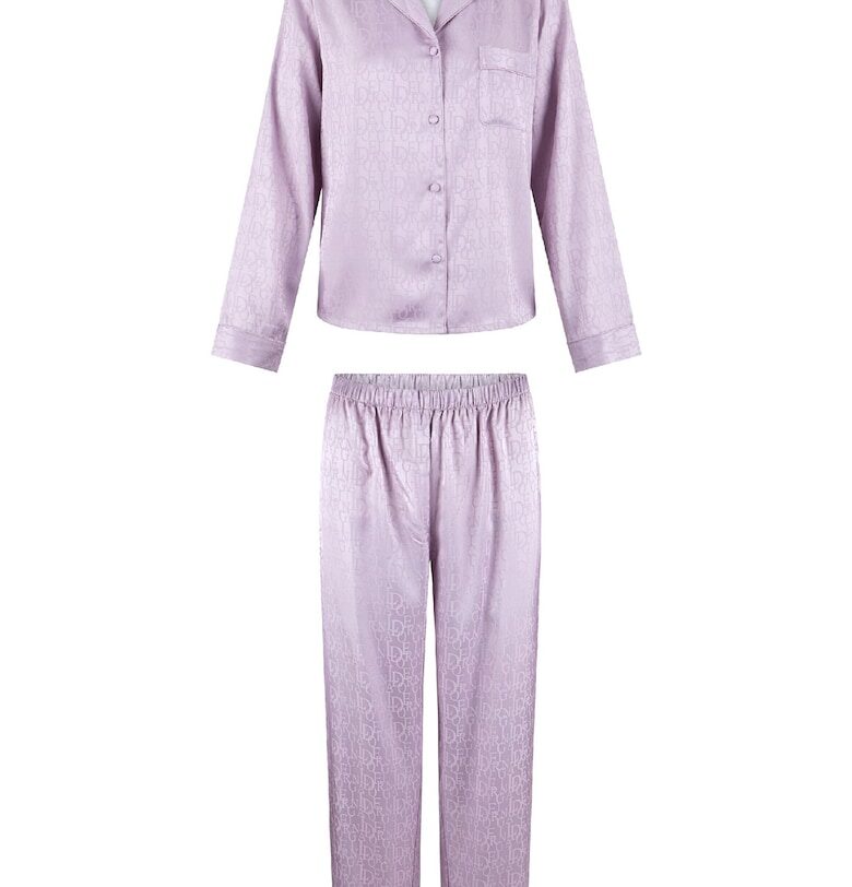 Сатинирана пижама с принт LingaDore