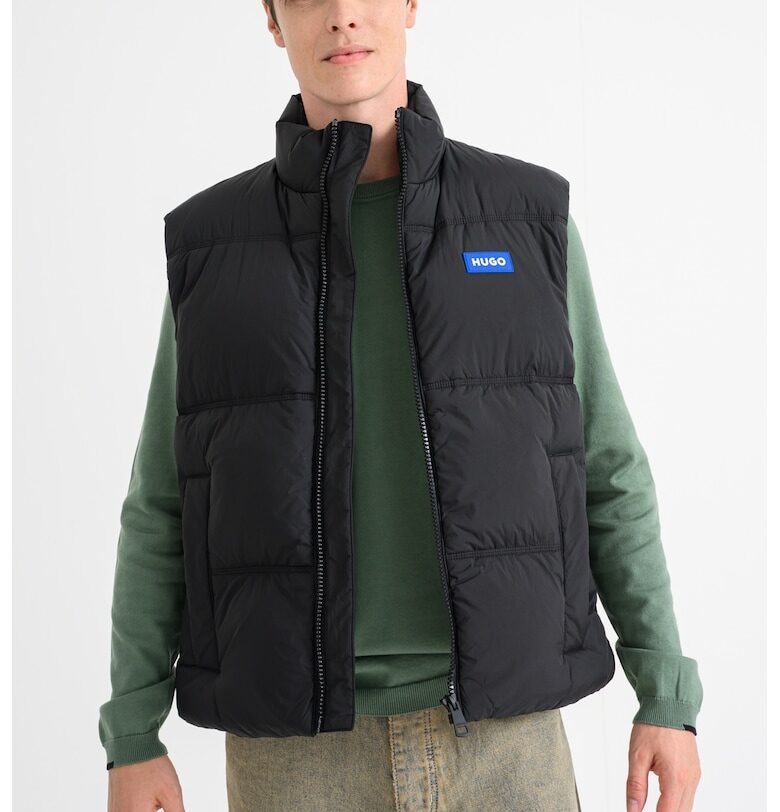 Свободен капитониран елек Bodolino - Черен HUGO