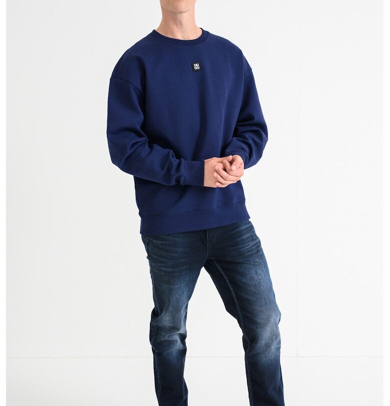 Свободен суитшърт Dettil - Петролно синьо HUGO