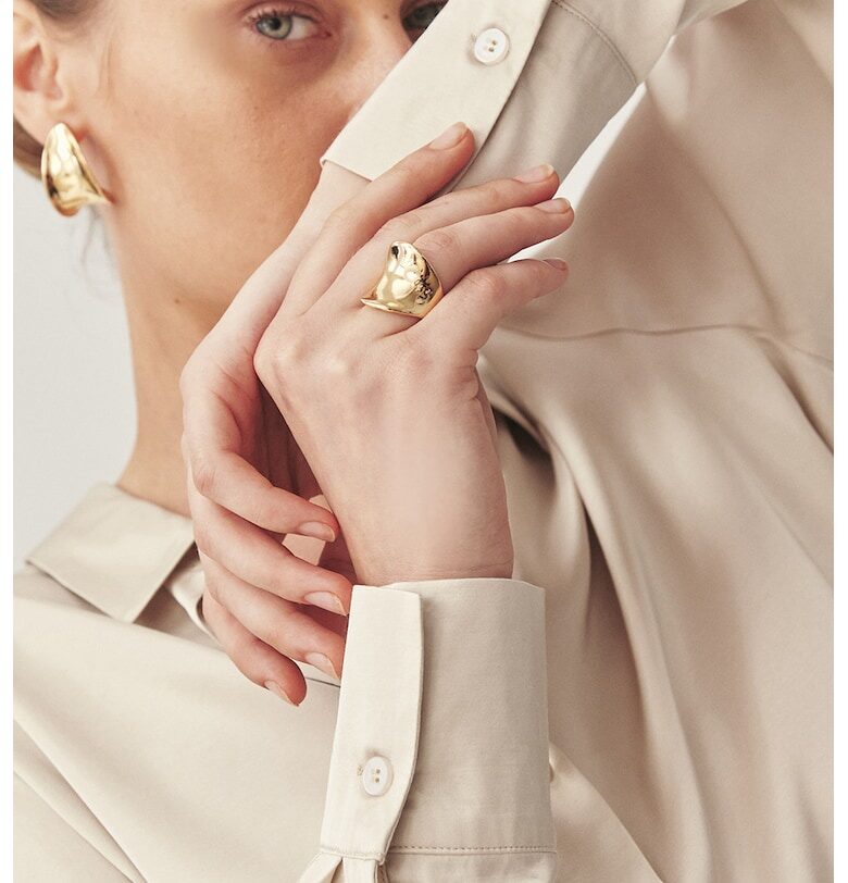 Свободна сатинирана риза - Мръснобял Tatuum