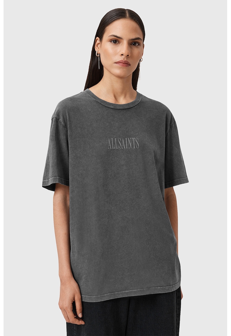 Свободна тениска Wings с лого - Tъмносив AllSaints