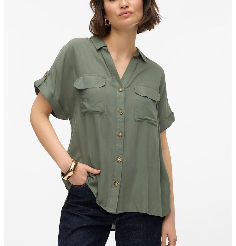 Свободна шпиц риза - Каки Vero Moda