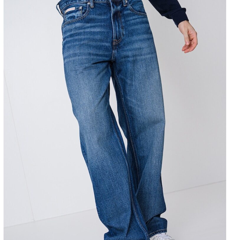 Свободни дънки с 5 джоба - Син CALVIN KLEIN JEANS