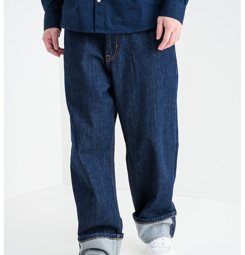 Свободни дънки с контрастни шевове - Ултрамарин синьо Tommy Jeans