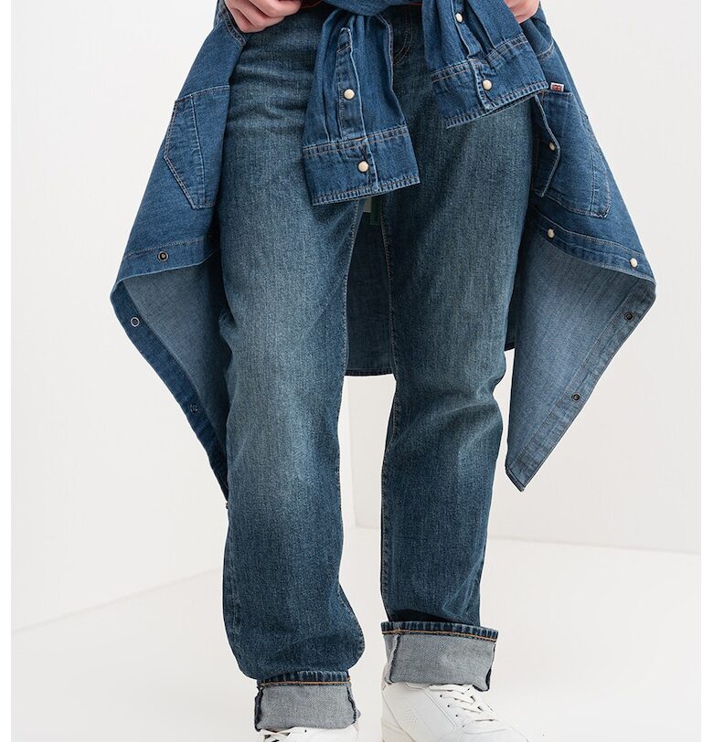 Свободни дънки с миди талия - Тъмносин Pepe Jeans London