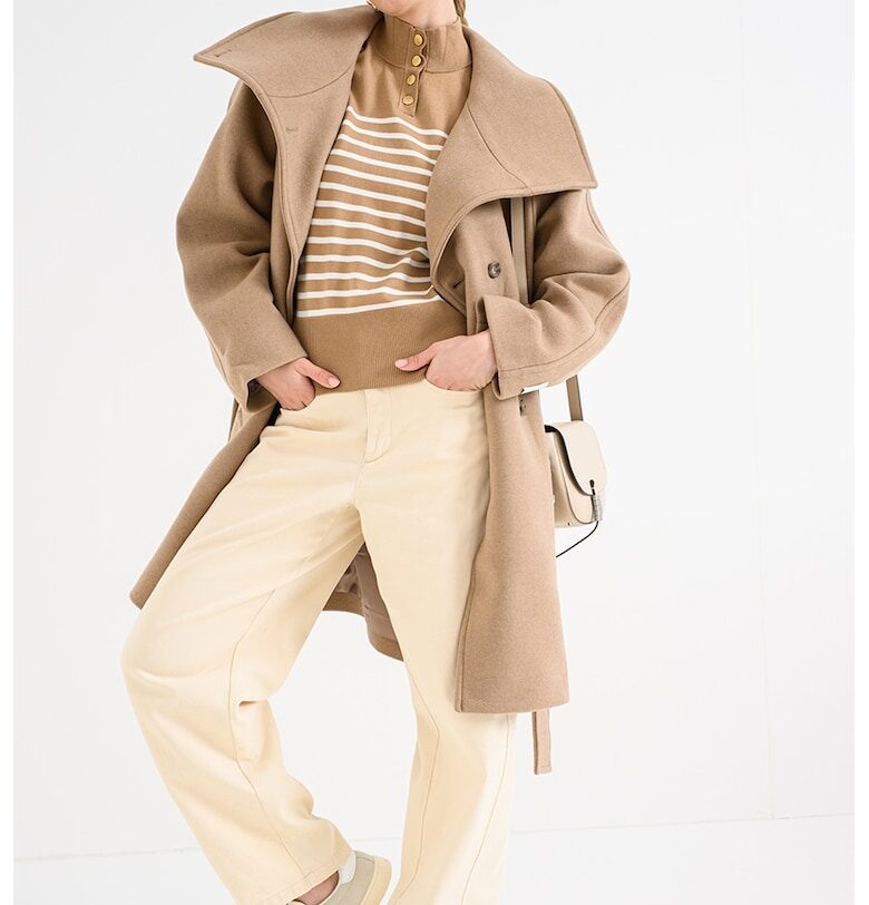 Свободно палто - Бежов CALVIN KLEIN