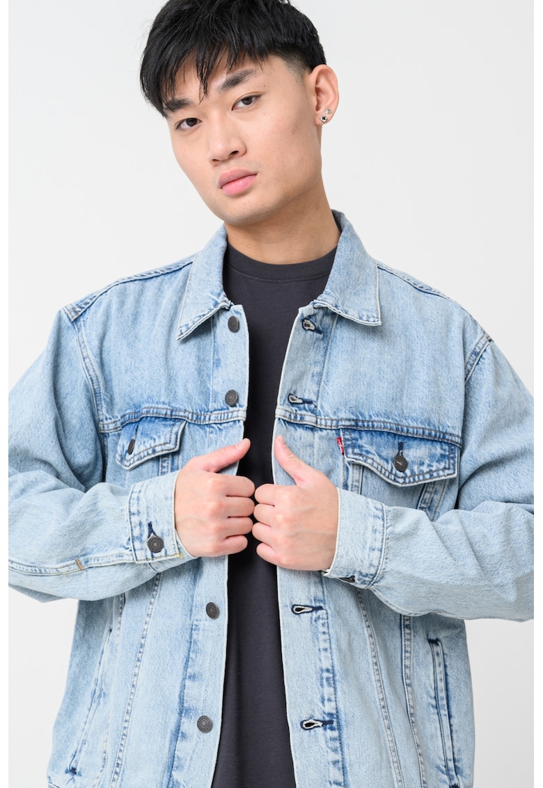 Свободно яке от деним - Светлосин Levis