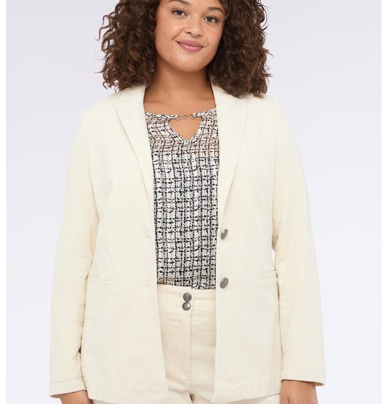 Семпло сако с копчета - Слонова кост Fiorella Rubino