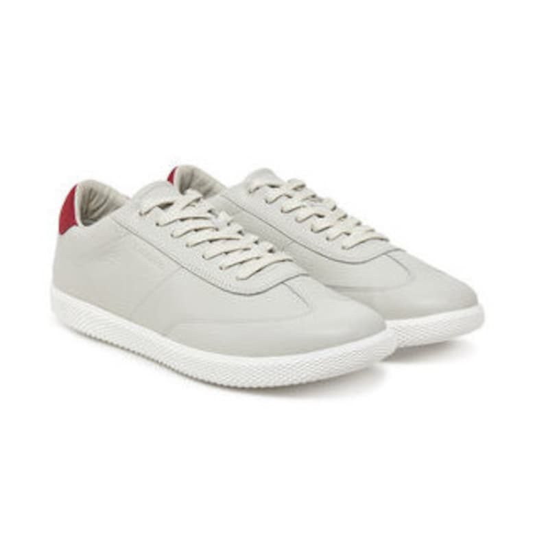 Сиви маратонки  от естествена кожа CALVIN KLEIN