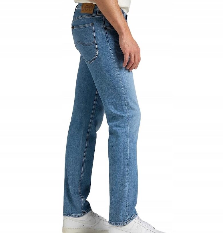 Сини памучни мъжки дънки Lee