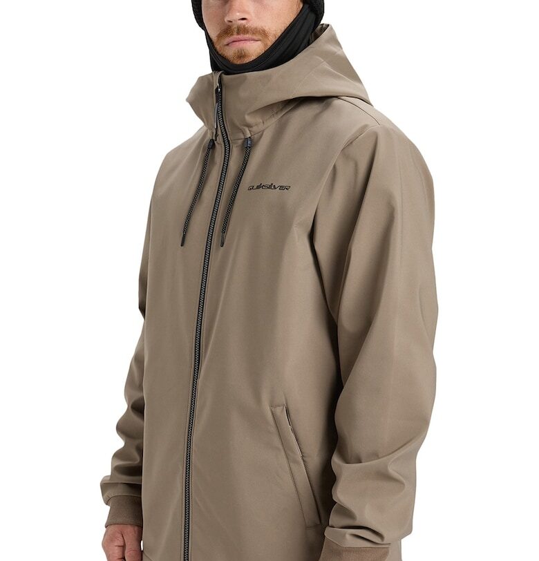 Ски яке Live for the dream с качулка - Сиво-кафяв QUIKSILVER