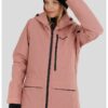 Ски яке Poplar с качулка - Розова сьомга Fundango