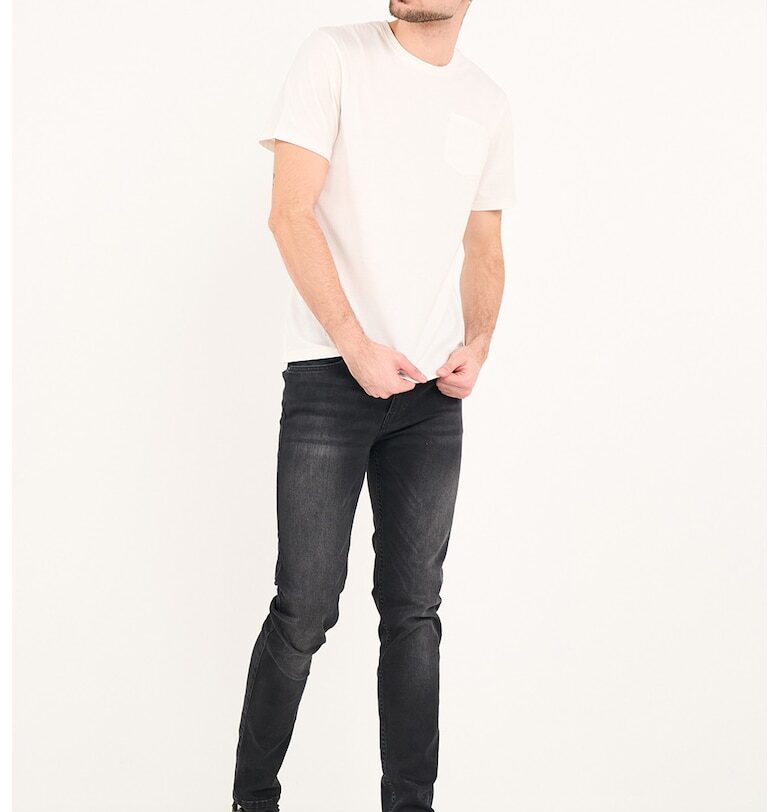 Скини дънки с миди талия - Черен/Tъмносив Timeout