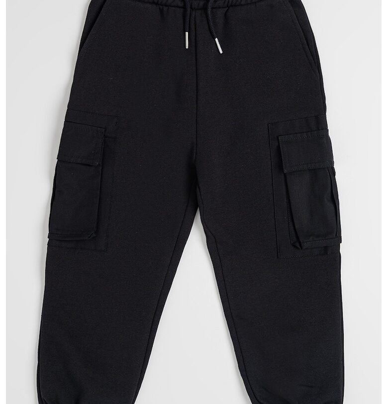 Скосен спортен панталон карго - Черен CALVIN KLEIN