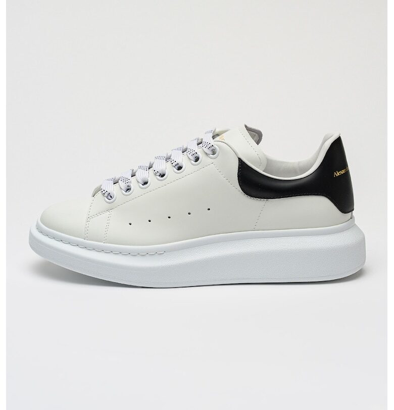 Скосени кожени маратонки Alexander McQueen