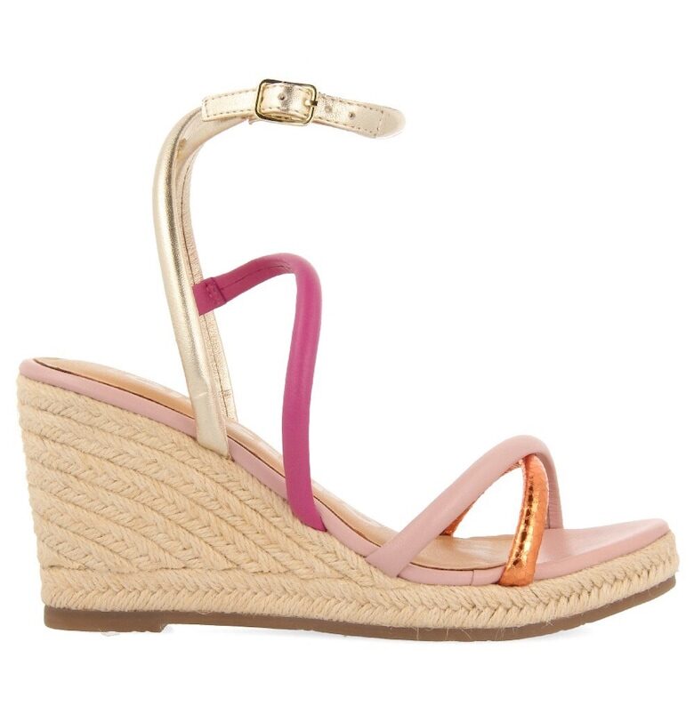 Скосени кожени сандали Rometta Gioseppo