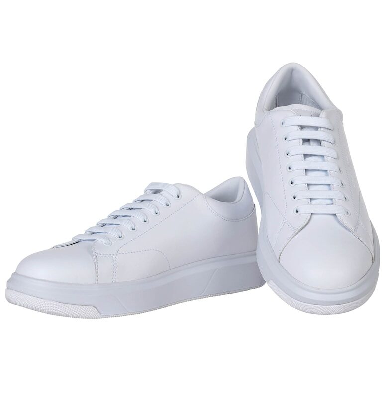 Скосени кожени спортни обувки ARMANI EXCHANGE