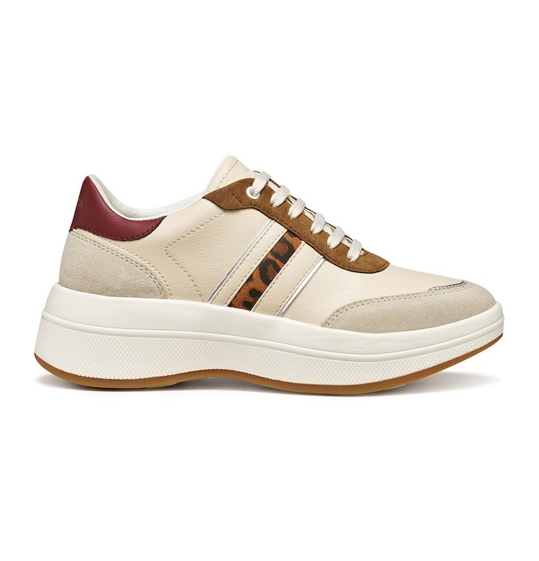 Скосени маратонки с велур Geox