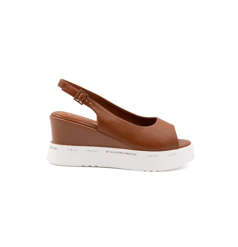 Скосени сандали от еко кожа ALV by Alviero Martini