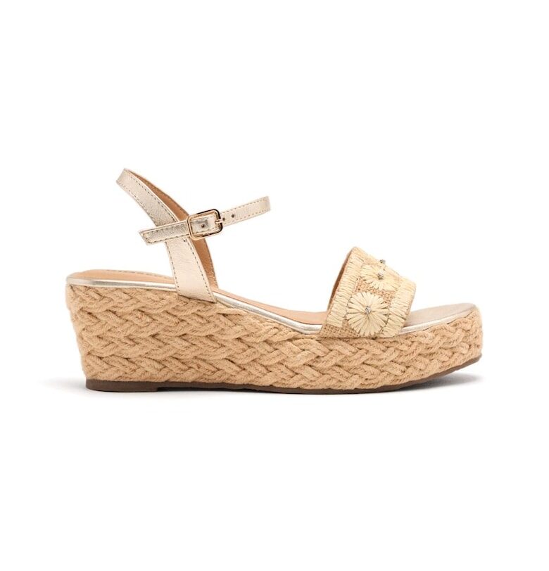 Скосени сандали със сплетен дизайн с кожа Gioseppo