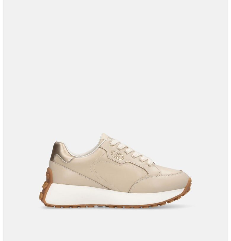 Скосени спортни обувки от кожа и еко кожа Liu Jo