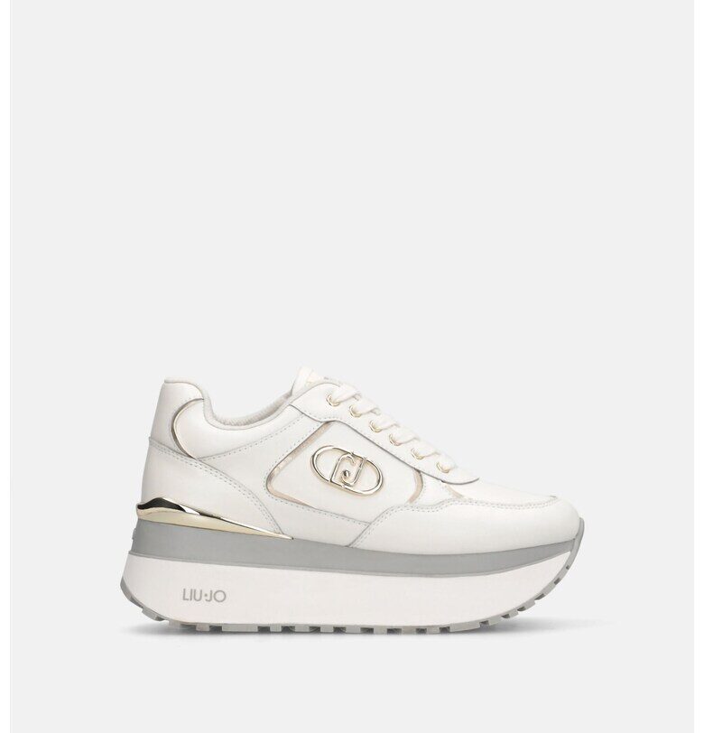 Скосени спортни обувки от кожа и еко кожа Liu Jo