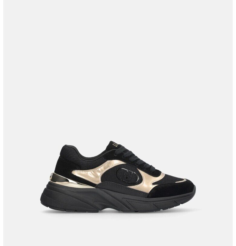 Скосени спортни обувки с велур Liu Jo