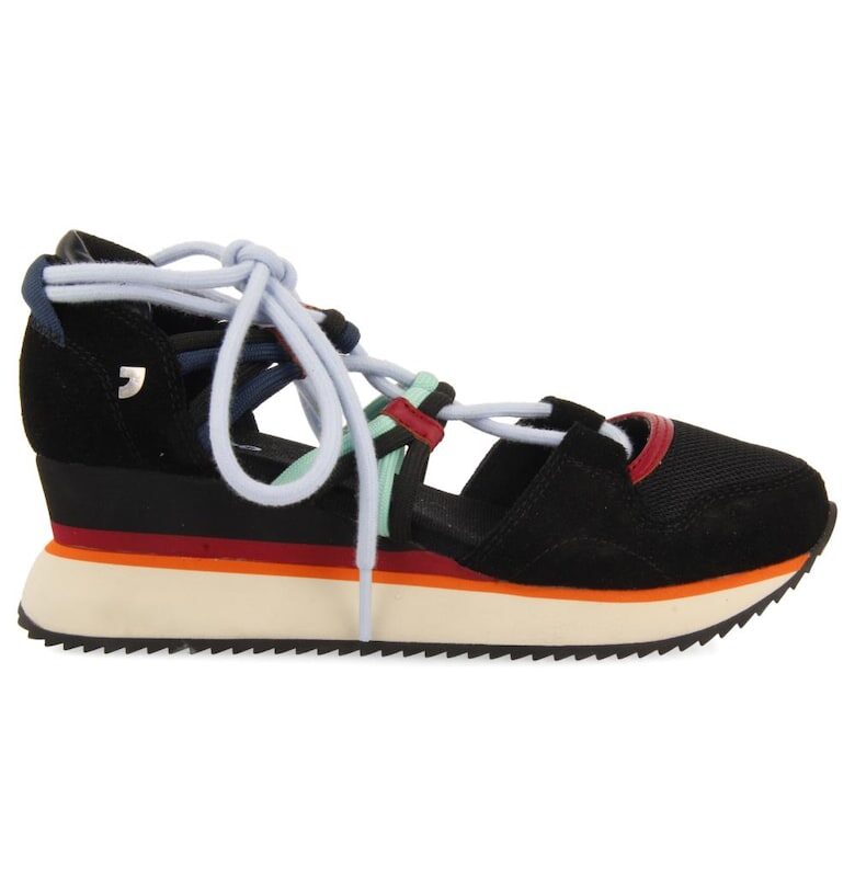 Скосени спортни сандали с велур Gioseppo