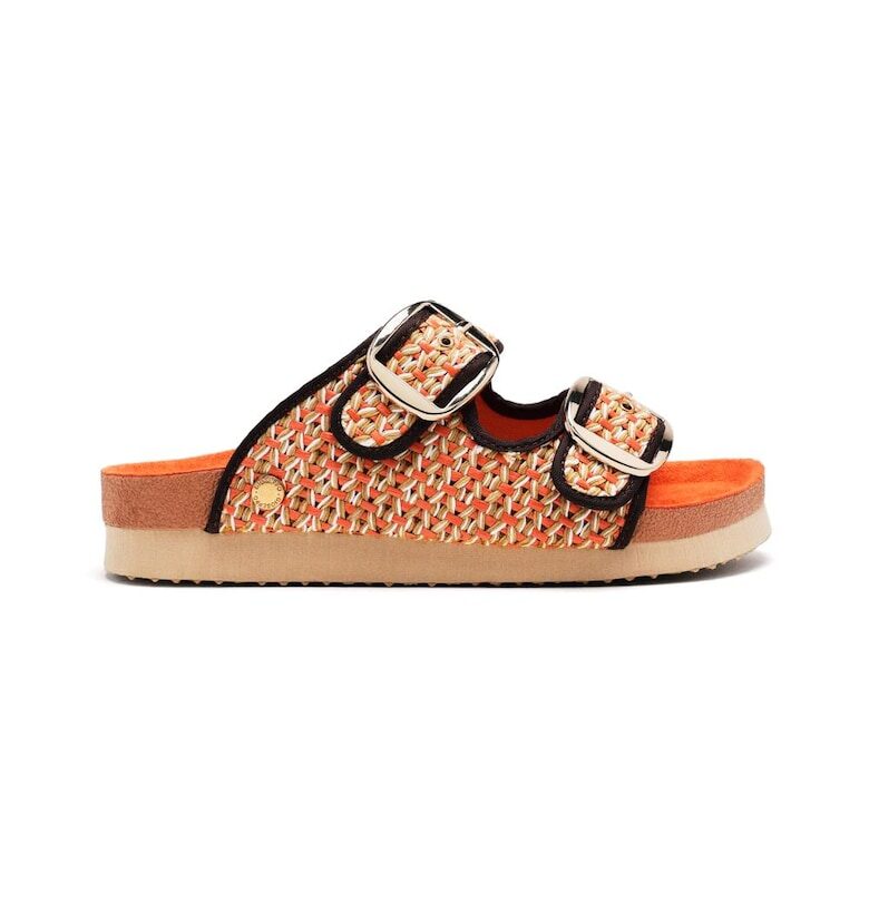 Скосени чехли Pershing с каишка с тока Gioseppo