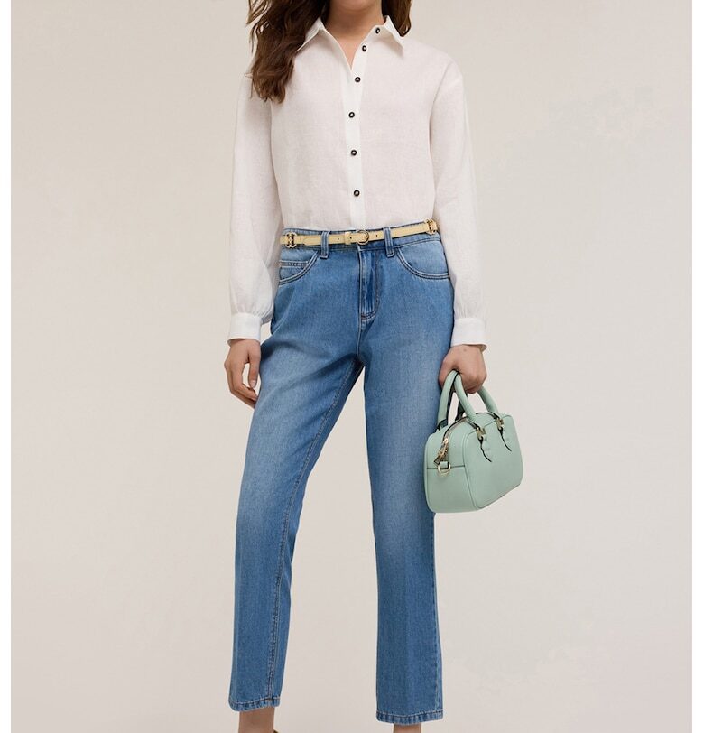 Скъсени разкроени дънки - Лавандула Motivi